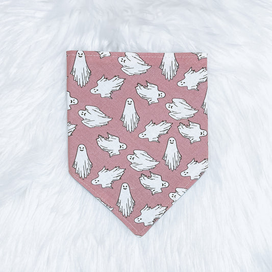 The “Deja-BOO” pink Halloween pet bandana