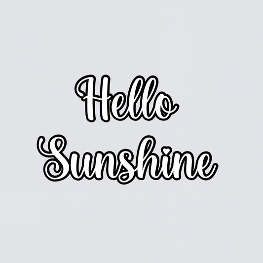 “Hello Sunshine” summer quote vinyl add on