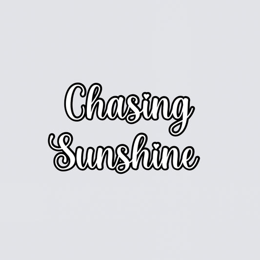 “Chasing sunshine” summer quote vinyl add on