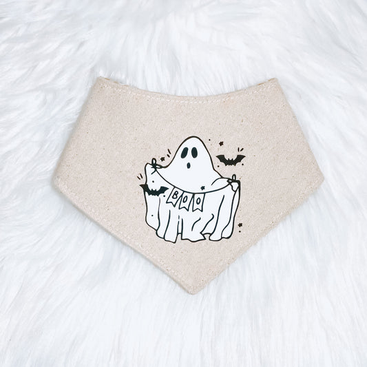 The “Boo” Halloween pet bandana